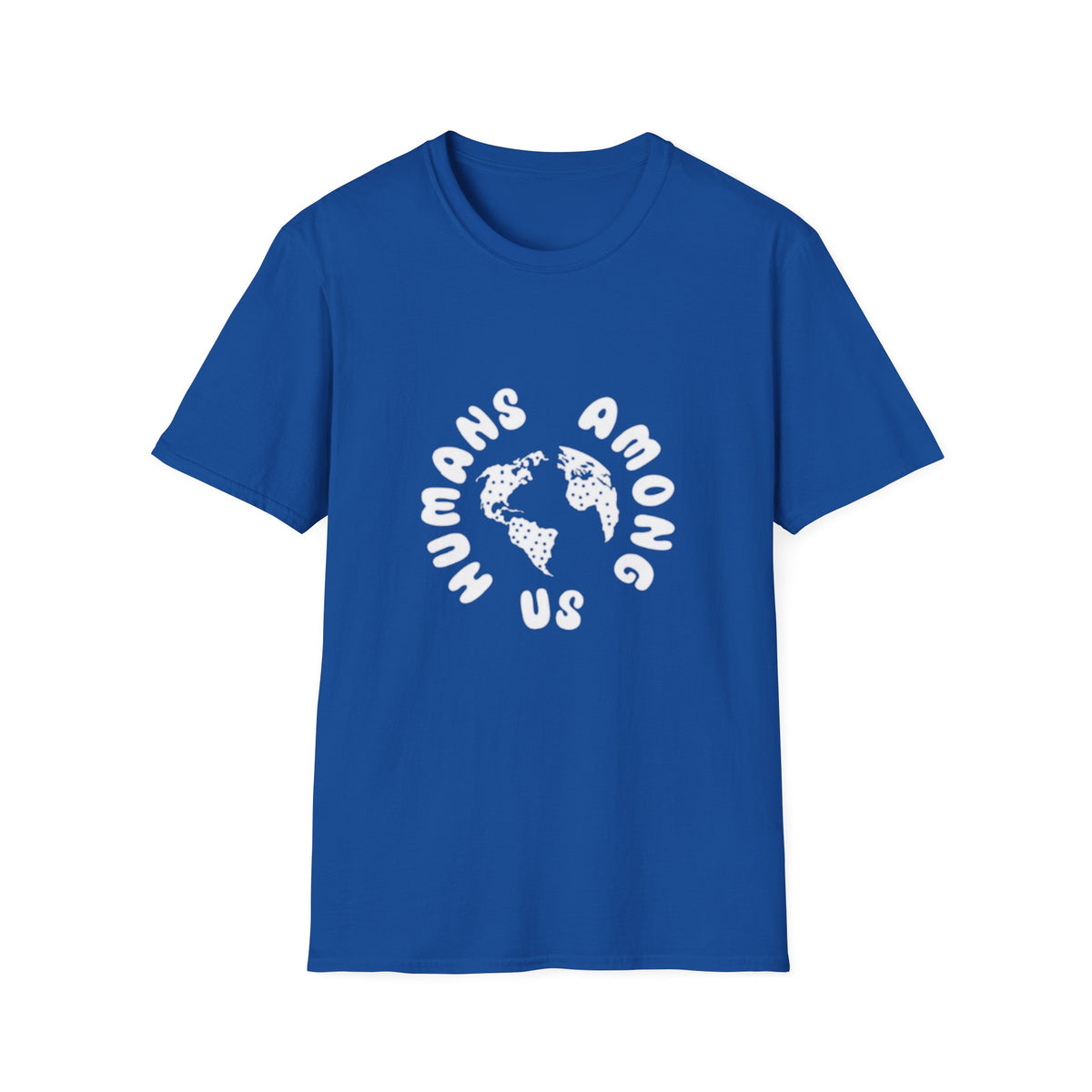 Earth Circle Graphic Tee — "Humans Among Us" Planet Earth T-Shirt