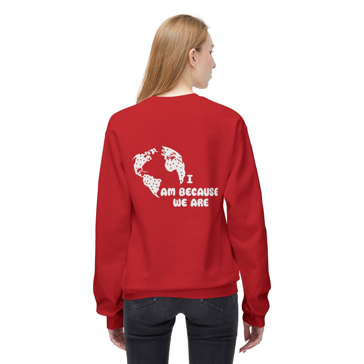 Humanity Crewneck Sweatshirt — Minimalist Black Pullover with 'Humanity' Chest Print