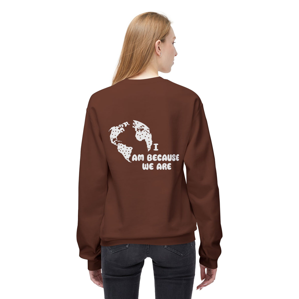 Humanity Crewneck Sweatshirt — Minimalist Black Pullover with 'Humanity' Chest Print