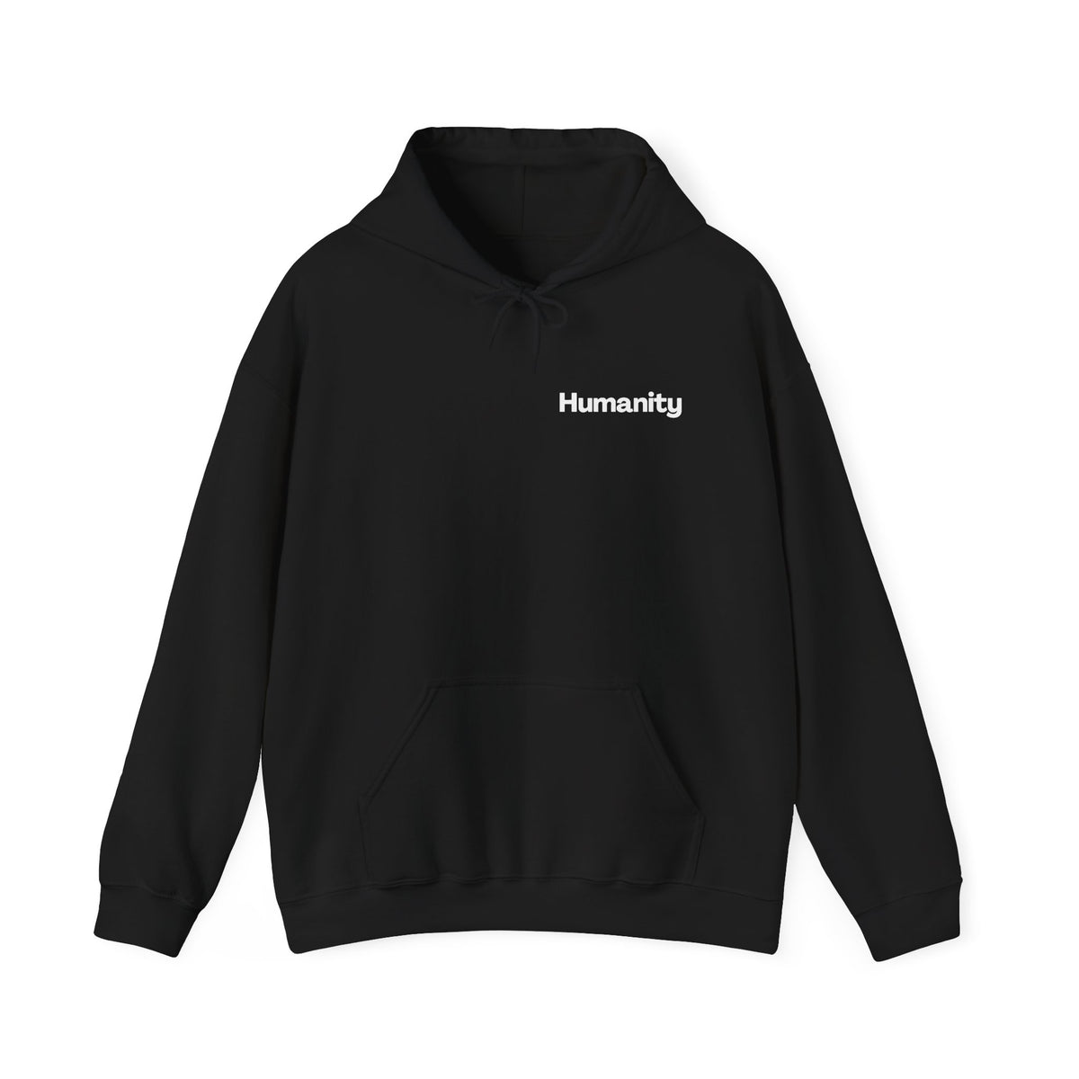 Humanity Hoodie — "I Am Because We Are" Back Print Community Graphic Hoodie
