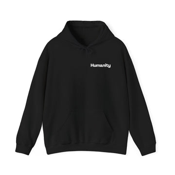 Humanity Hoodie — "I Am Because We Are" Back Print Community Graphic Hoodie