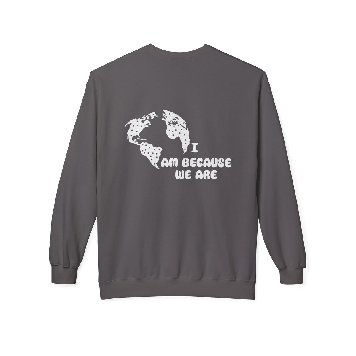 Humanity Crewneck Sweatshirt — Minimalist Black Pullover with 'Humanity' Chest Print