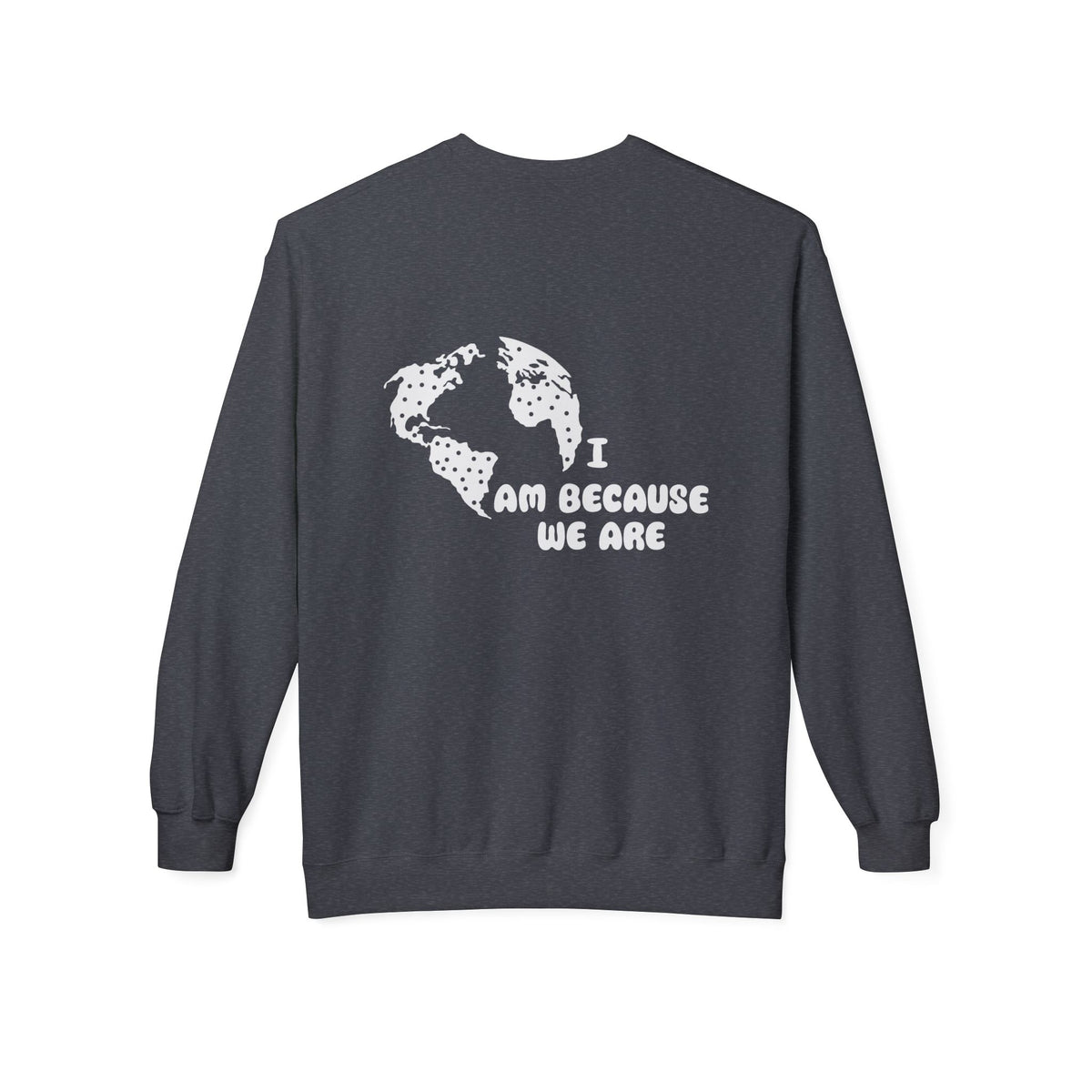 Humanity Crewneck Sweatshirt — Minimalist Black Pullover with 'Humanity' Chest Print