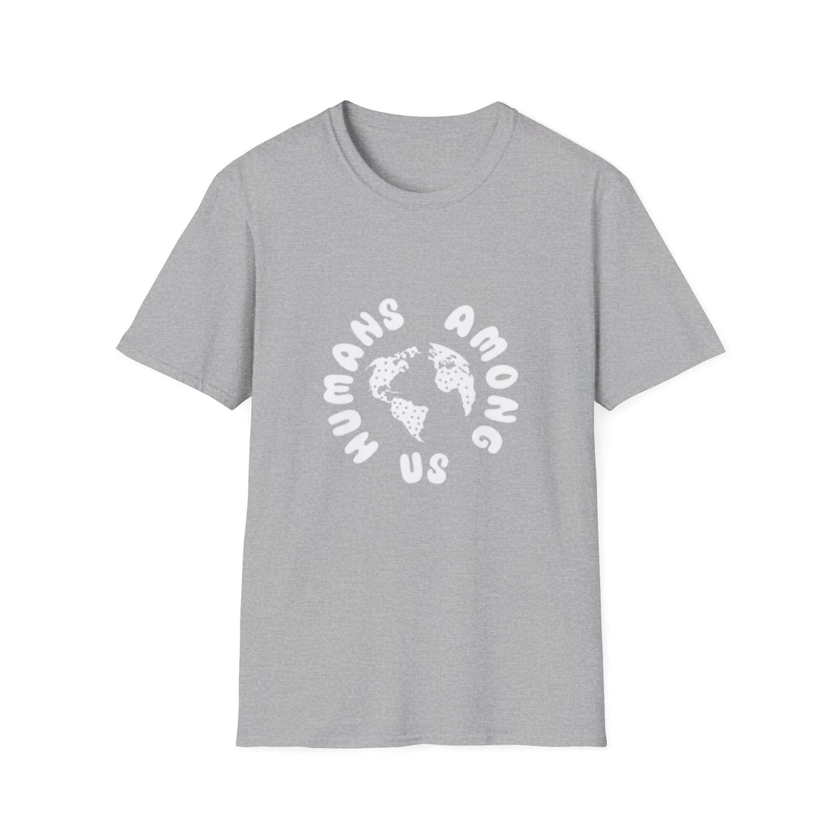 Earth Circle Graphic Tee — "Humans Among Us" Planet Earth T-Shirt