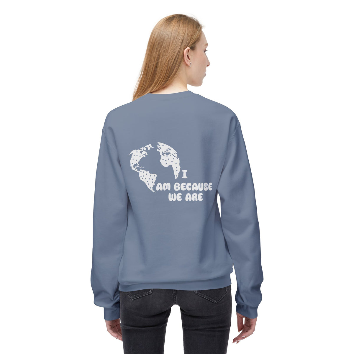 Humanity Crewneck Sweatshirt — Minimalist Black Pullover with 'Humanity' Chest Print