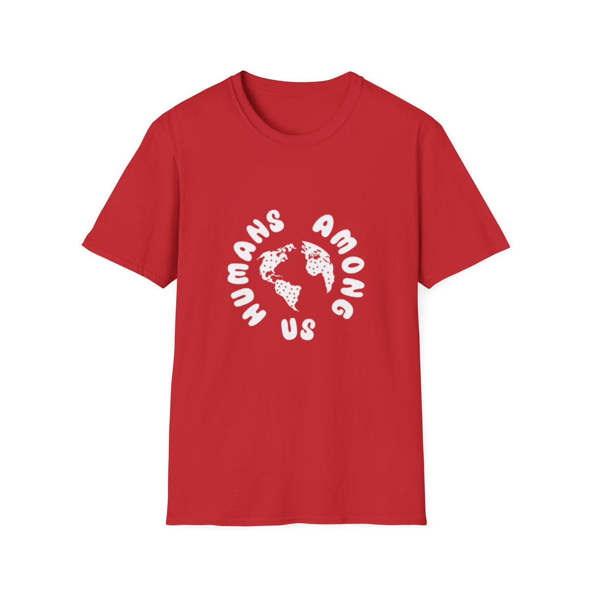 Earth Circle Graphic Tee — "Humans Among Us" Planet Earth T-Shirt