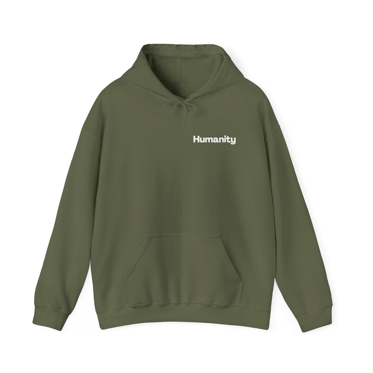 Humanity Hoodie — "I Am Because We Are" Back Print Community Graphic Hoodie