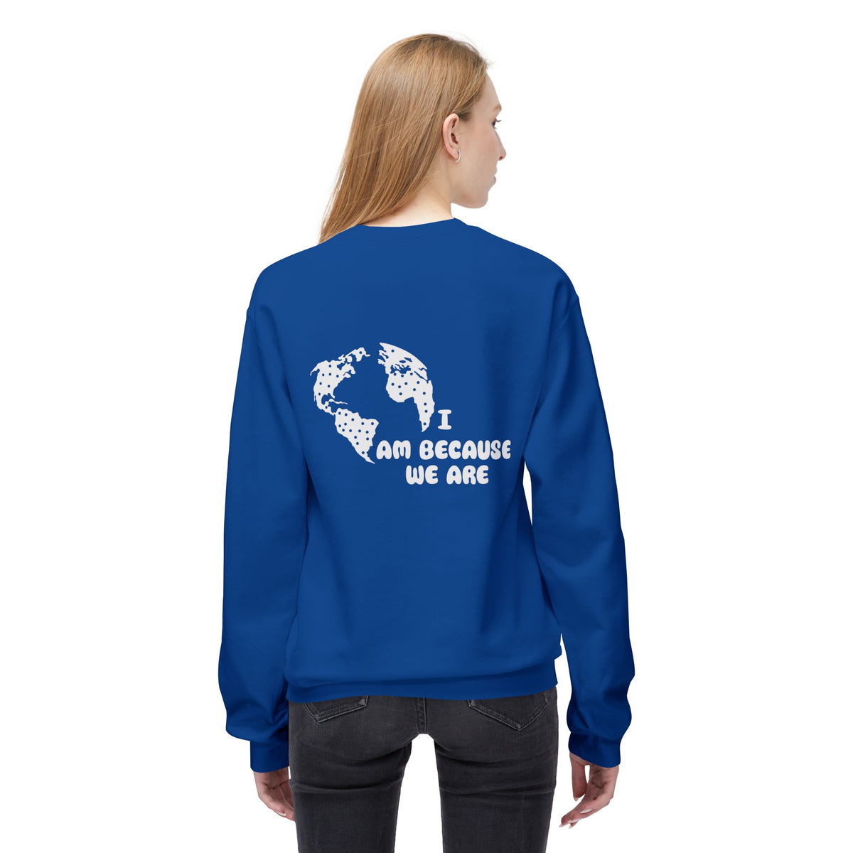 Humanity Crewneck Sweatshirt — Minimalist Black Pullover with 'Humanity' Chest Print