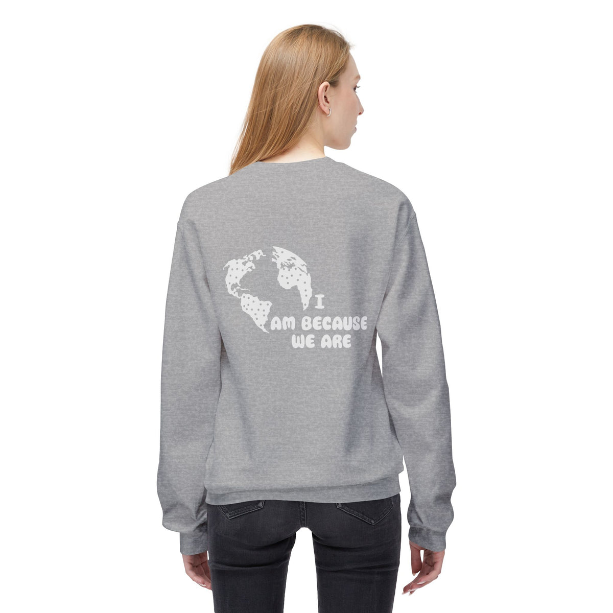 Humanity Crewneck Sweatshirt — Minimalist Black Pullover with 'Humanity' Chest Print
