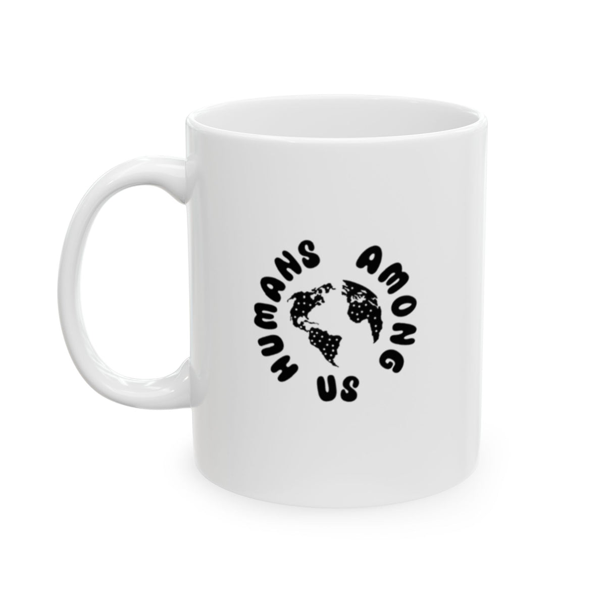 Ceramic Mug - 'No One Loves Me Like My Dog' Black Text Coffee Cup (11oz, 15oz)