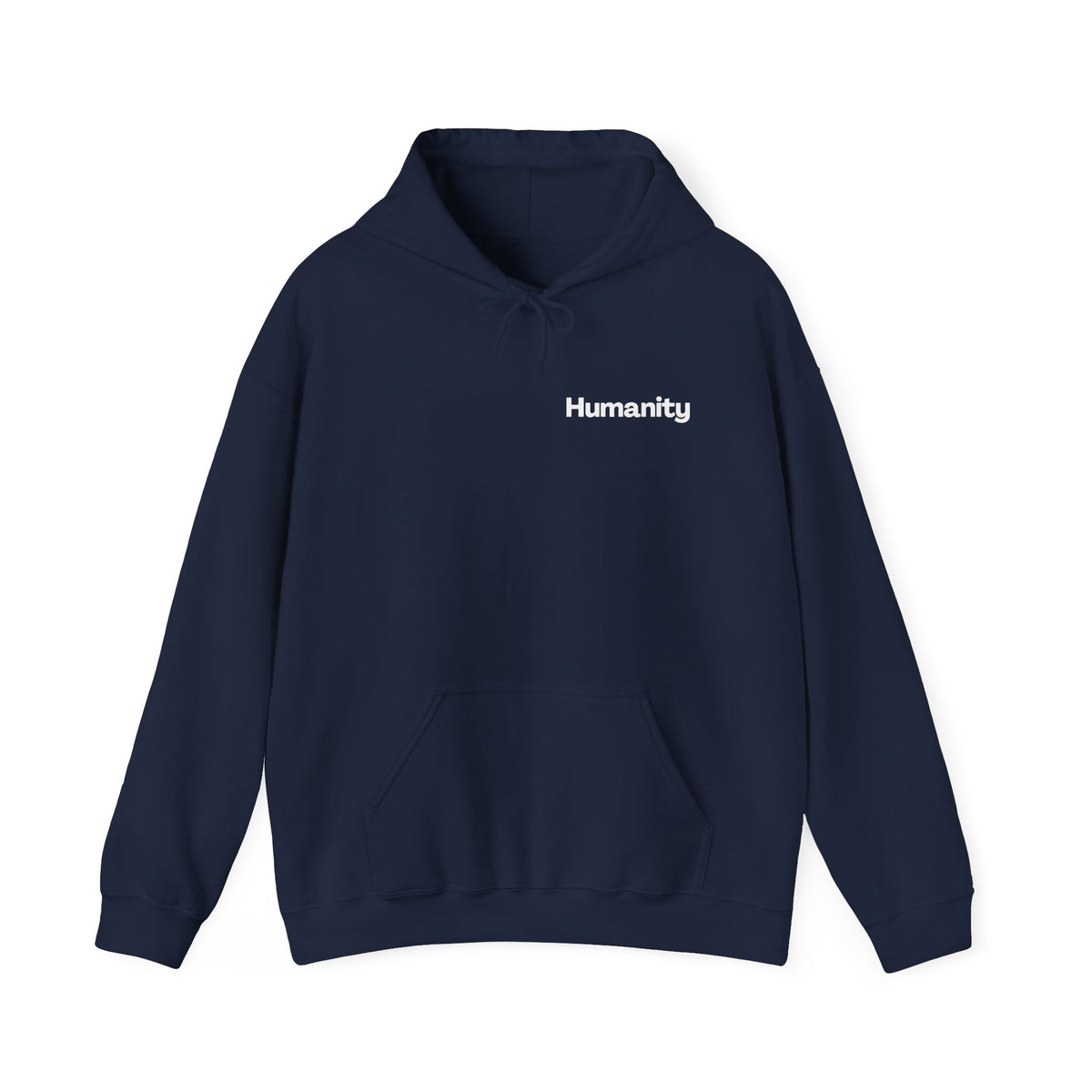 Humanity Hoodie — "I Am Because We Are" Back Print Community Graphic Hoodie