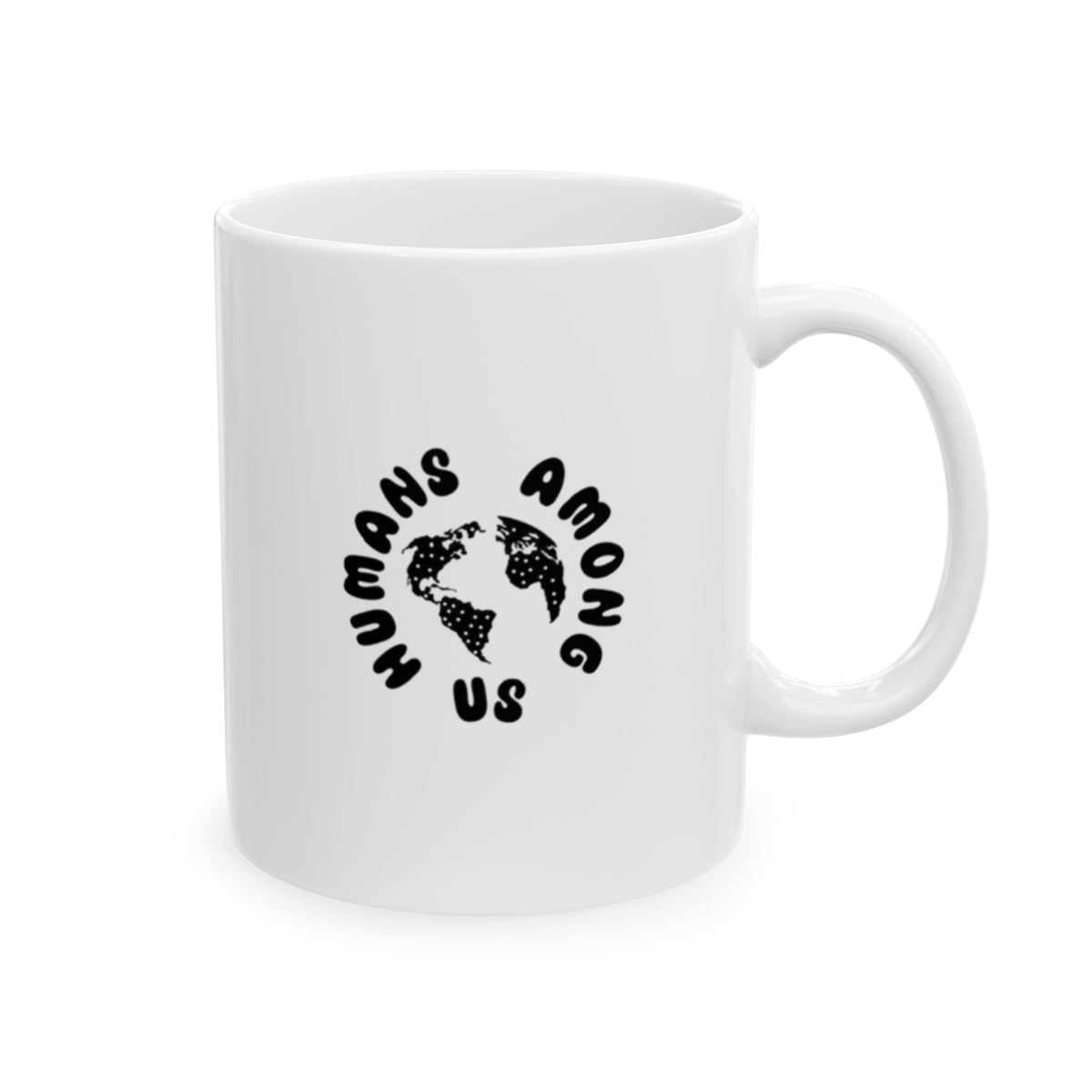 Ceramic Mug - 'No One Loves Me Like My Dog' Black Text Coffee Cup (11oz, 15oz)
