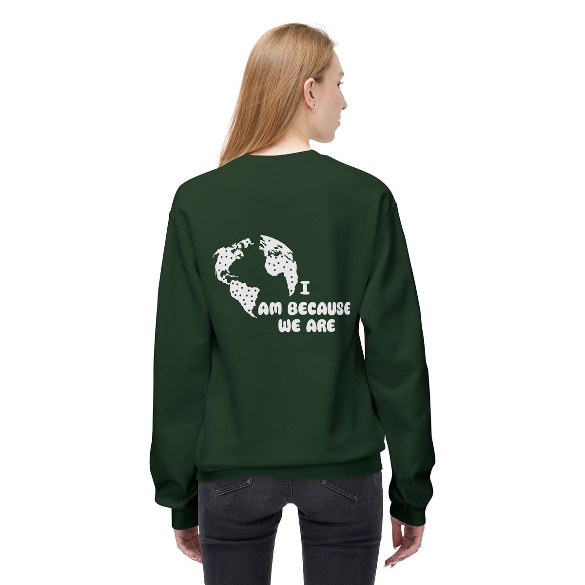 Humanity Crewneck Sweatshirt — Minimalist Black Pullover with 'Humanity' Chest Print