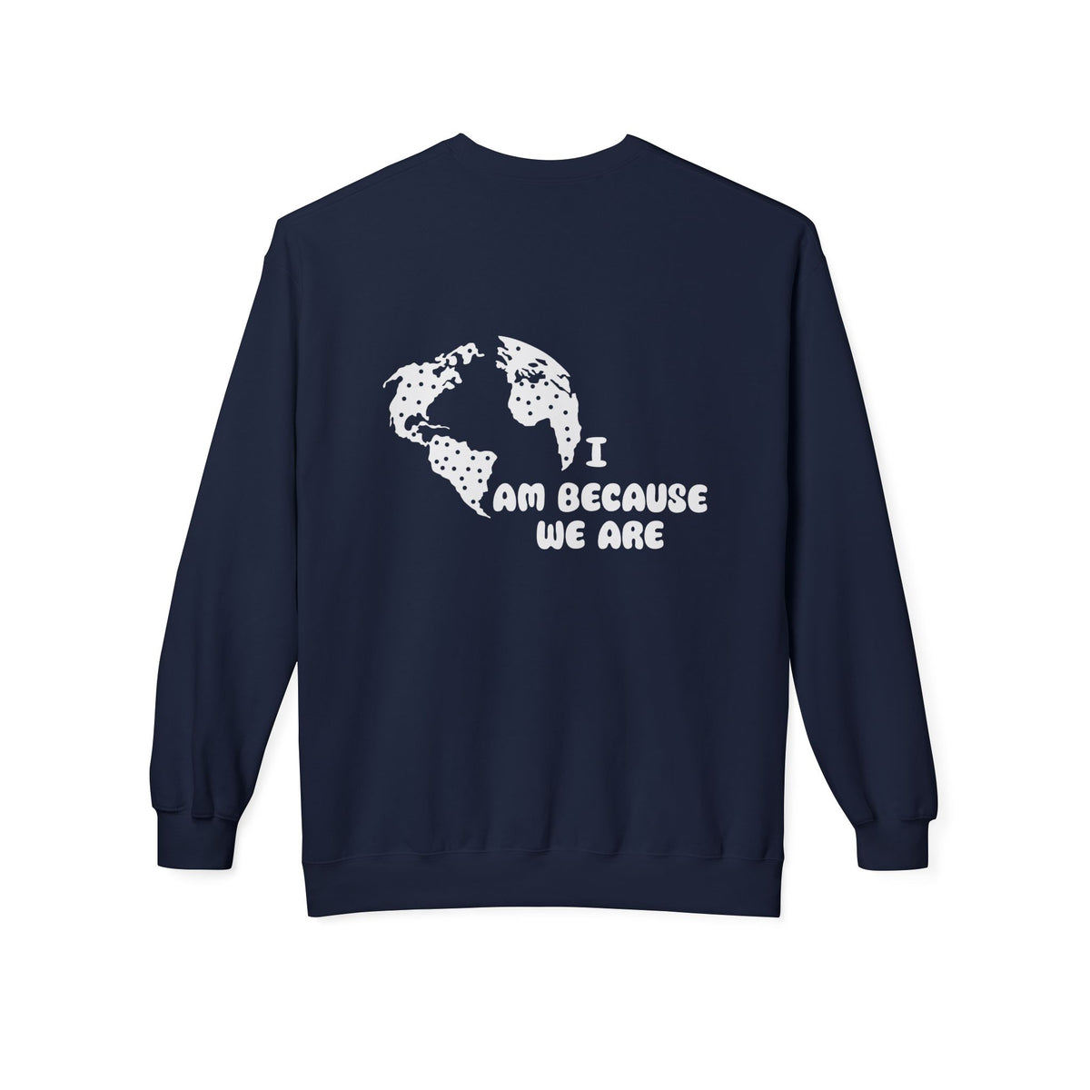 Humanity Crewneck Sweatshirt — Minimalist Black Pullover with 'Humanity' Chest Print