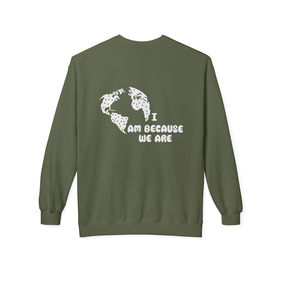 Humanity Crewneck Sweatshirt — Minimalist Black Pullover with 'Humanity' Chest Print